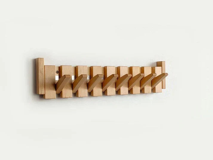 Wooden Coat Rack with Piano Design
